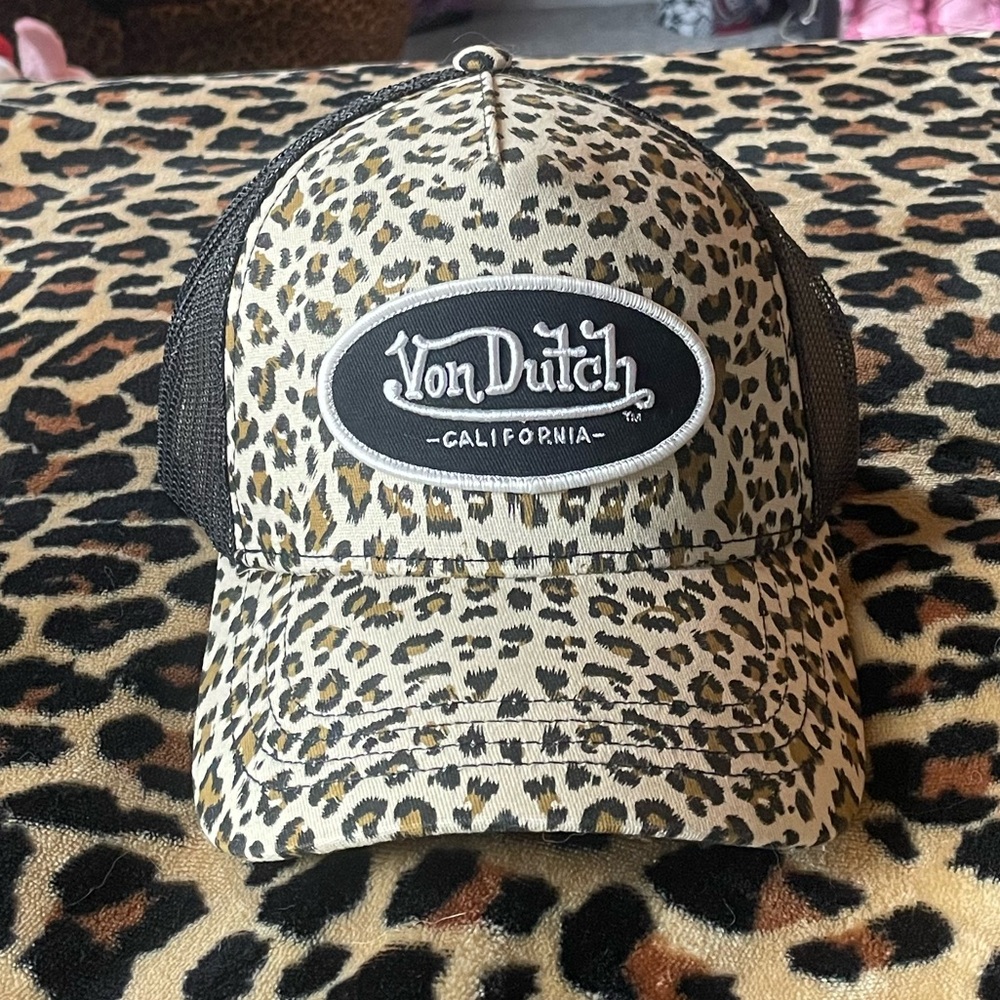 Von Dutch Originals Cheetah Trucker Hat